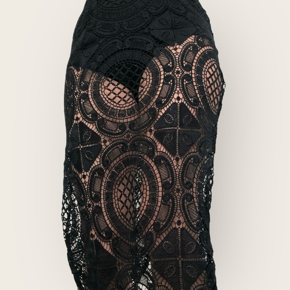 Black Lace Strapless Dress L'ATISTE - Picture 11 of 11